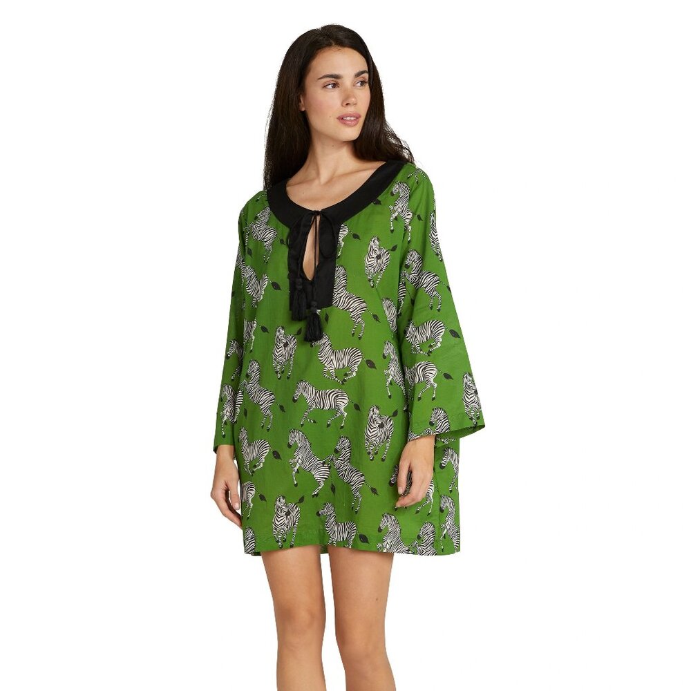 Kate Spade zebra swim cover up